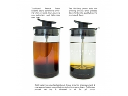 French press BruTrek s Brü Stop Obsidian 950 ml